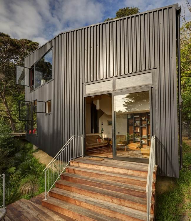 Matell-Außenverkleidung Fassadengestaltung modern-Neuseeland Insel Architektur