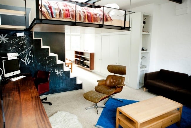 Moderne Wohnung Raumsparend-London Innenarchitektur-Raumspar Konzept Relax Stuhl