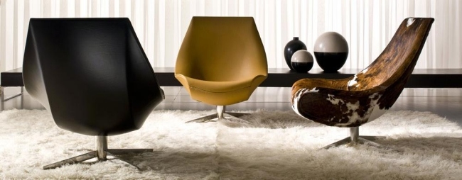 Oyster Lounge-Sessel trendiges Design-Italy Dream-Mauro Lipparini