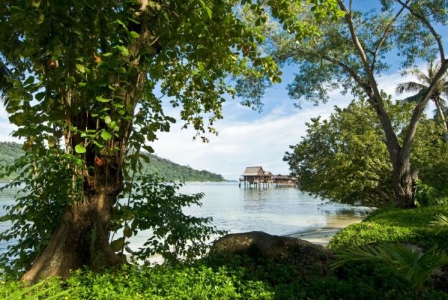 Beachvilla auf Stelzen-Malaysia Reiseorte-Resorts