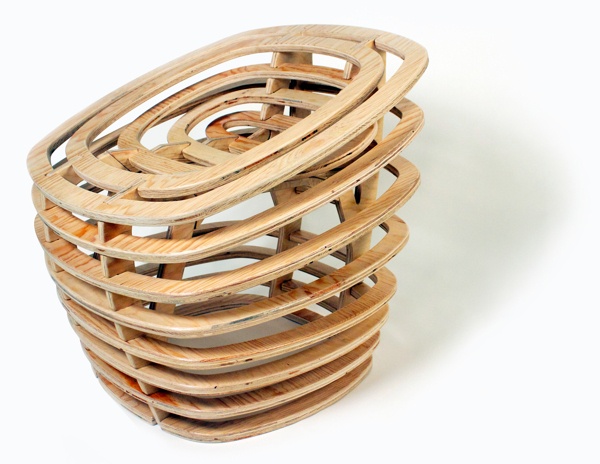 Pedro Arturo-Entwurf Design-Stuhl Holz modulare Elemente