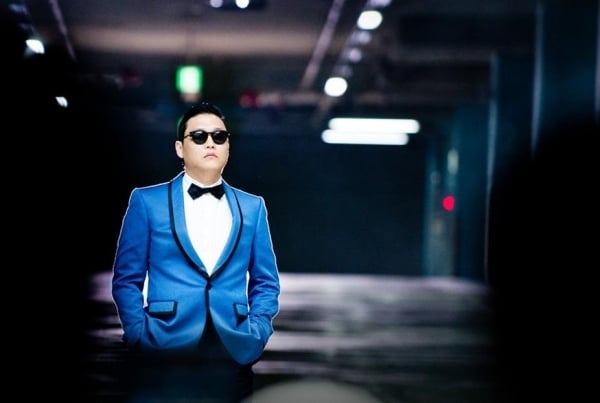 Psy Gangnam Style Anzug blau Kleidung für-Halloween exklusiv-Ideen 
