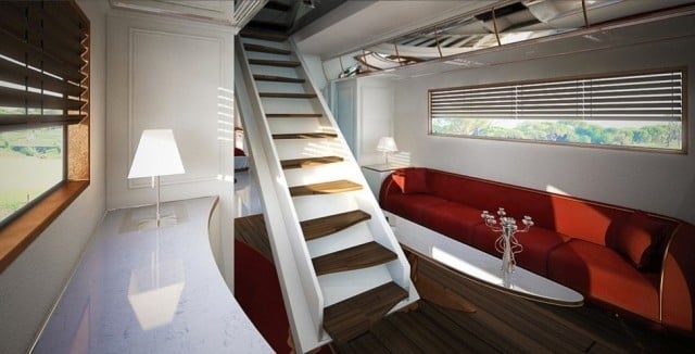 Reisemobil mit kompletter Ausstattung-Innentreppe 2-Decks Sofalandschaft