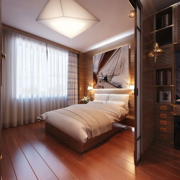 Schlafzimmer Ideen Deckenleuchte Segelform