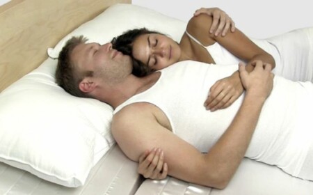 Schlafen Doppelbett ergonomisches Design Matratze coole Idee