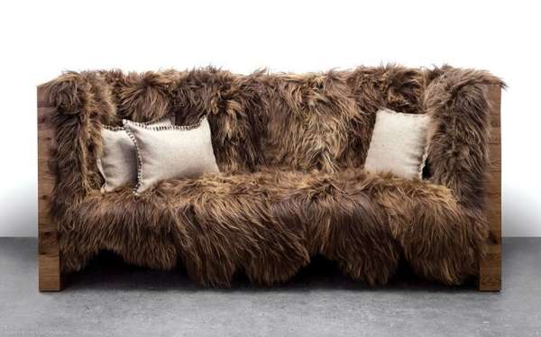 Sofa-Fell Decke-Weich Polsterung-Möbeldesign Winter anmutendes Design
