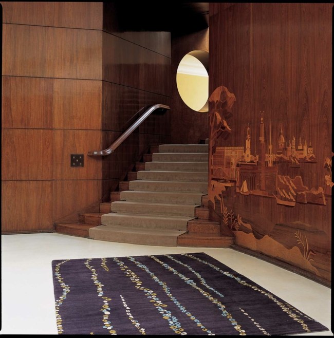 Teppich Designer Flur Gestaltung Holz Wandpaneele