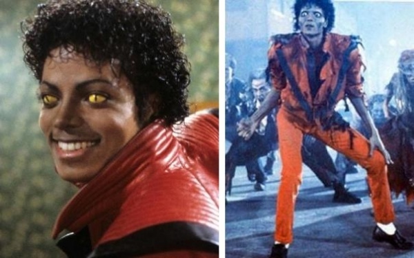 Thriller Kostüm Michael Jackson Halloween-ideen Make up