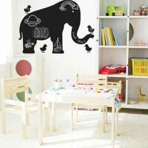 Wandsticker Tafelfarbe Kinderzimmer süß Elephanten