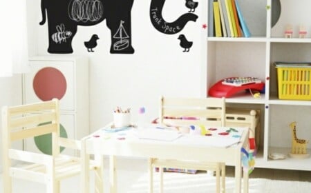 Wandsticker Tafelfarbe Kinderzimmer süß Elephanten