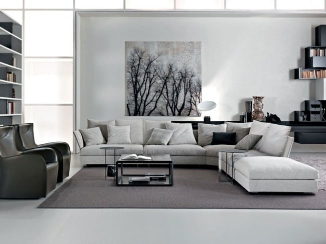 Polstermöbel einrichten Sofa Design Ideen