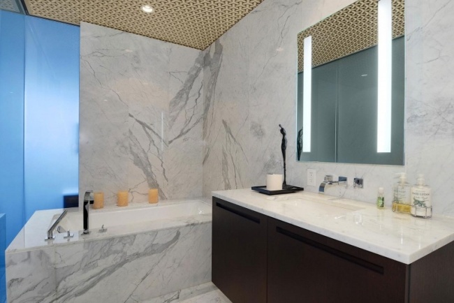 badezimmer marmor luxus appartement mit modernem interuieur