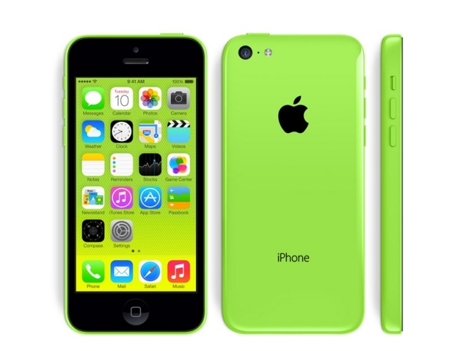 billig smartphone-apple iphone-5c-grell grün-Rückseite modern Schutzhülle