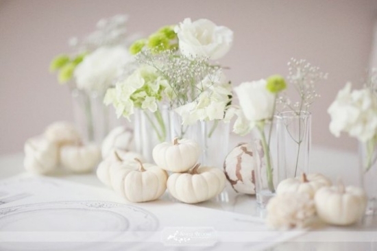 blumen dekoration elegante ideen für herbstdeko in weiß