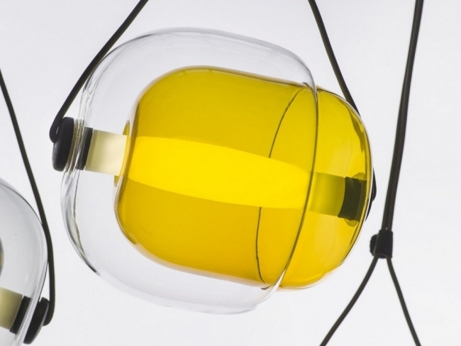 designer pendelleuchten lucie koldova buntglas kapsel