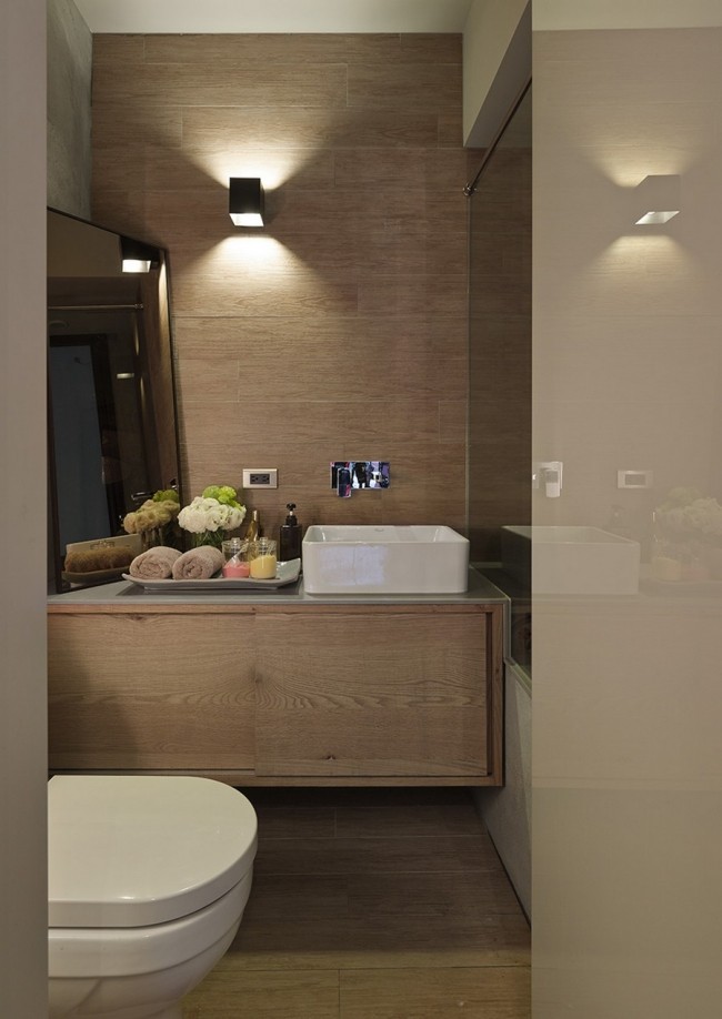 einblick badezimmer homeoffice design in moderner wohnung