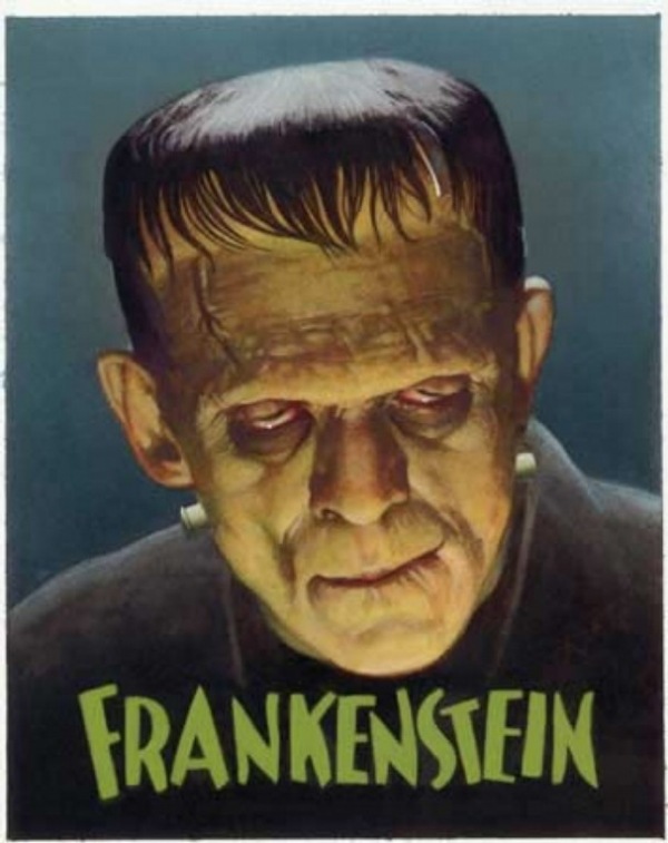 frankenstein halloween filmposters von horrorfilmen