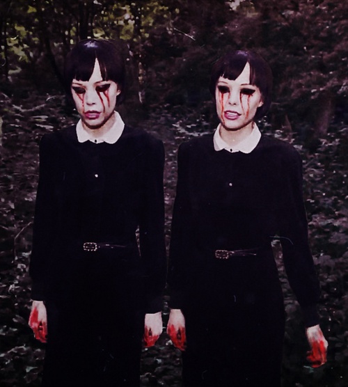 Halloween Ideen Zwillinge Mädchen