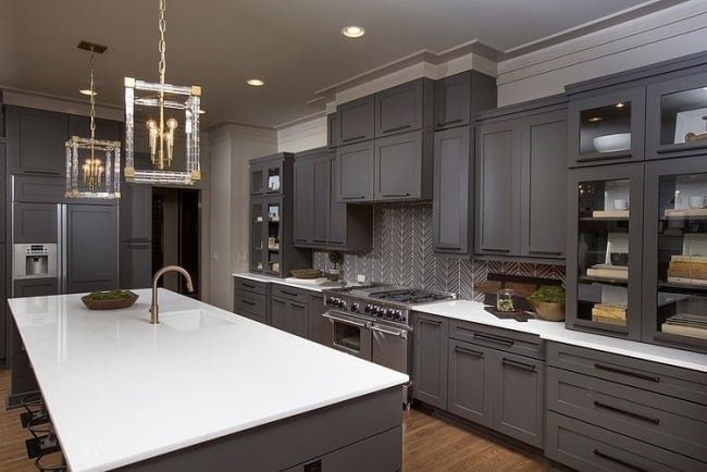 küchenplatte weiß schickes designer landhaus mit luxus interieur