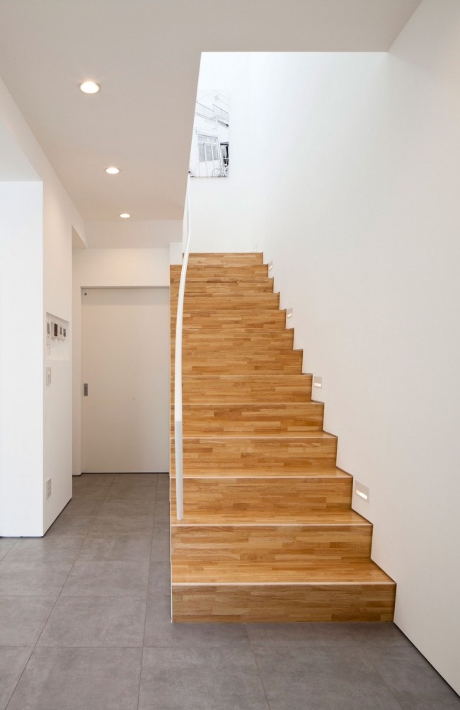 modernes Wohnhaus rck design japan treppen holz
