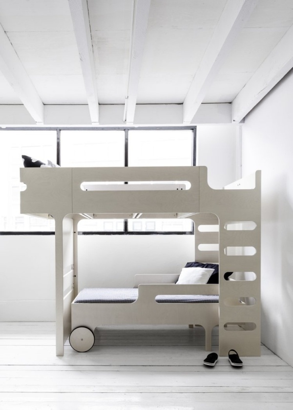 das moderne etagenbett  fr rafa kids weiß unterbett flexibel
