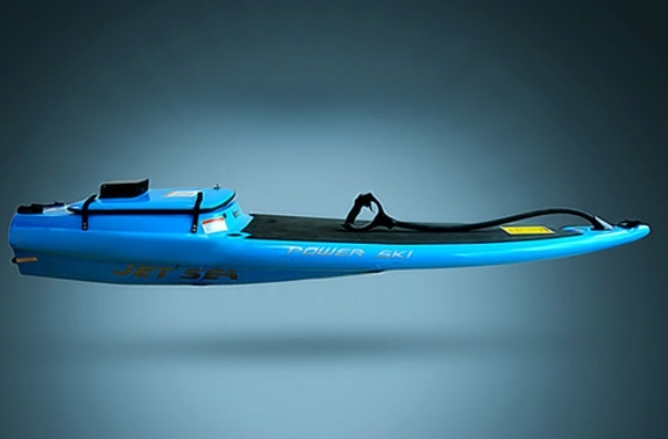 seitenanblick surf motor designer surfbrett von jetsurf