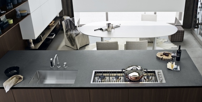 twelve küchen serie kochinsel granit arbeitsplatte matt