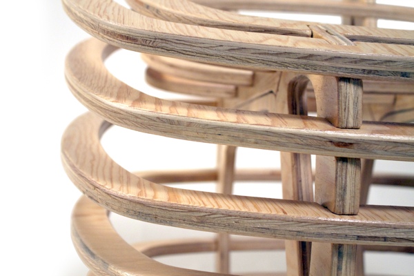 Óceo-Design Sessel module durchsichtig Holz