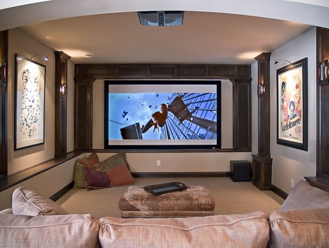 Bequem Einrichten-Kino-zu Hause-Sessel Design-Licht verhältnisse einstimmen