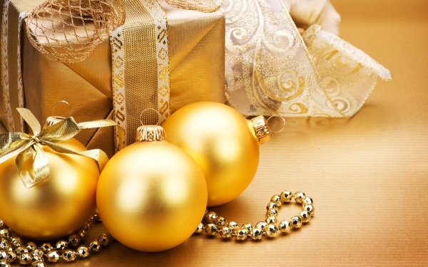 Christbaum Kugeln vergoldet Perlen glanz Oberfläche-Dekorieren-Weihnachten