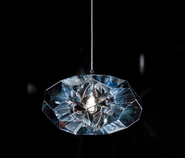 Hängeleuchte stilvolles Design Glas Lampenschirm