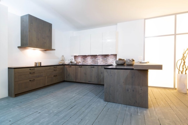 Eckküche massivholz Design Küchenmöbel Linien-hochwertiges Aussehen