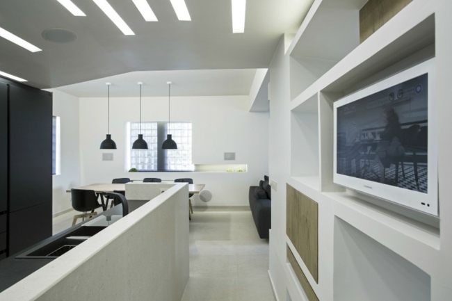 Küche moderne Einrichtung offener Bauplan