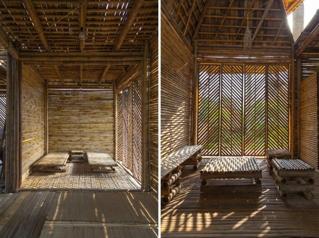 Bambus exotische Einrichtung Vietnam Architektenhaus