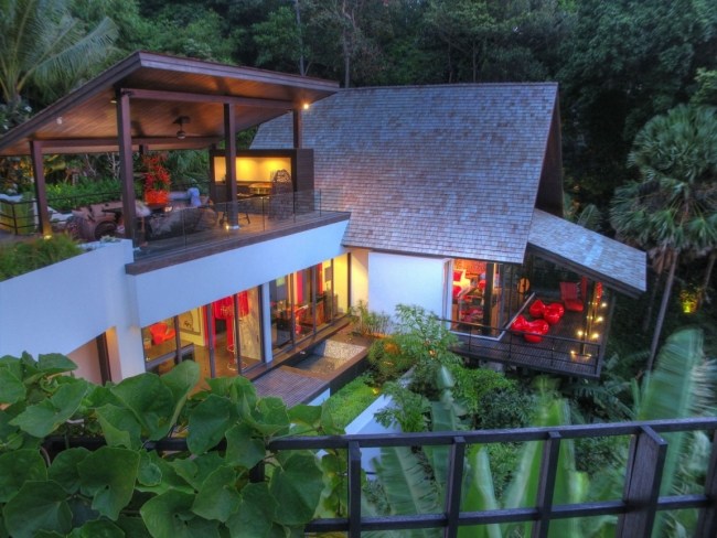 Pavillon Terrasse Dach-Exotische Villa-mit Aussicht-Phuket Thailand
