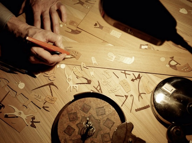 Holz-Schnitzen handwerkskunst-zum neuen Leben-erwecken Valcucine