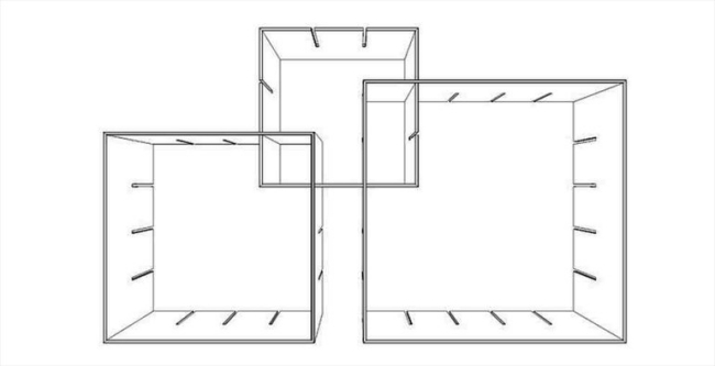 Konnex Stecksystem-Seiten wände zusammenstecken kammförmige-Einfräsungen