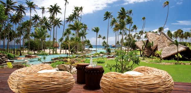Luxus Villa Resort Sitzgelegenheiten-im Freien-Rattan Sessel-Lounge Bereich Outdoor Möbel
