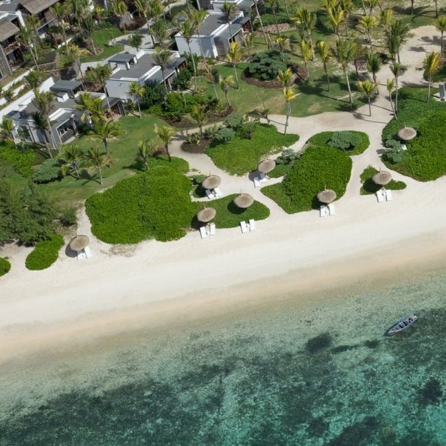 Mauritius Long-Beach Design Hotel-weitläufiger-Sandstrand luxus Urlaub