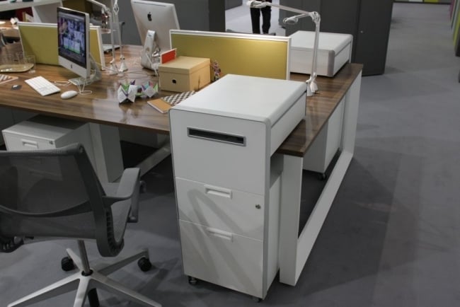 Moderne Büroeinrichtung arbeitsplatz mobile einheit kompakt drehstuhl