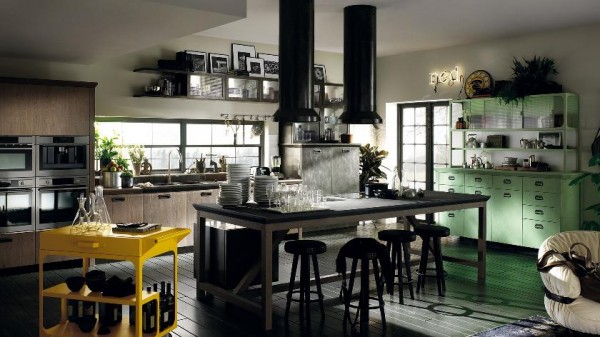 Moderne Design Küche Scavolini großen raum kochinsel