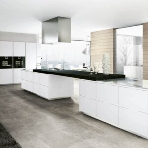 Moderne-Küche-Domus-weiß-schwarz-einbauherd