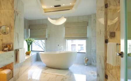 Modernes Badezimmer-freistehende Wanne LeuchteDesign Handtuchhalter-Wand-Marmor Wohnaccessoire