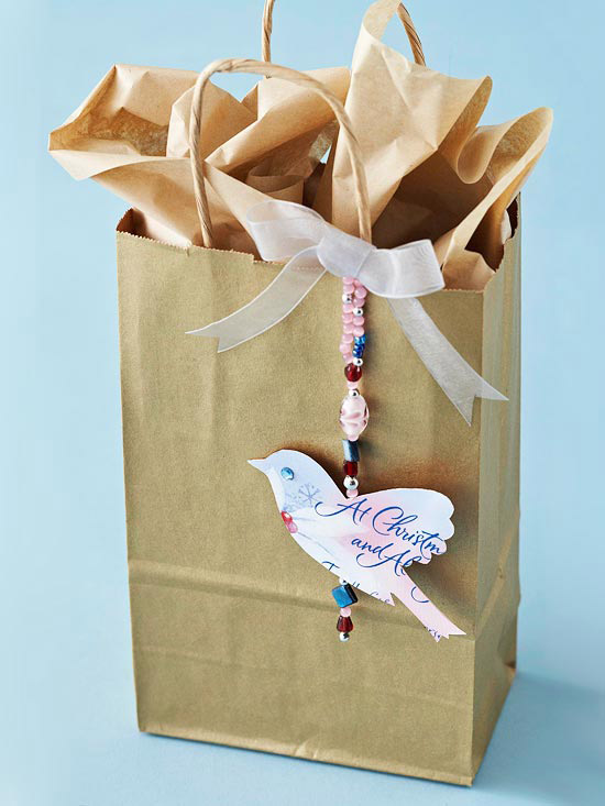 Nottenblatt-Papier Deko Basteln-Vogel Silhouetten vorzeichnen-Geschenkverpackung