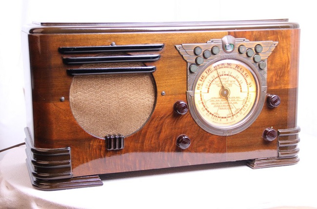 Retro-radio-apparate vintage look Wohnaccessoire 1938-Detrola-T2 Egyptian