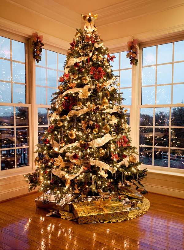Weihnachtsbaum Lichtbild Dekoideen-Funkelnd Lichterketten