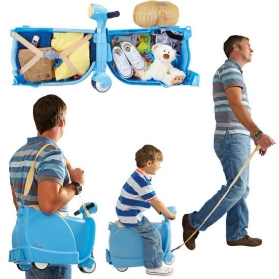Scootcase kinderroller koffer trolley sitzen kombination
