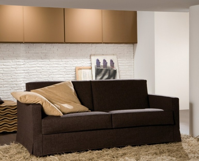 Sofa Design braun beige Polstermöbel modern