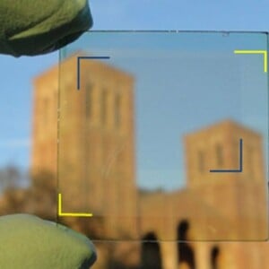 Solar Zellen Modulen durchsichtig schöne Idee Fenster