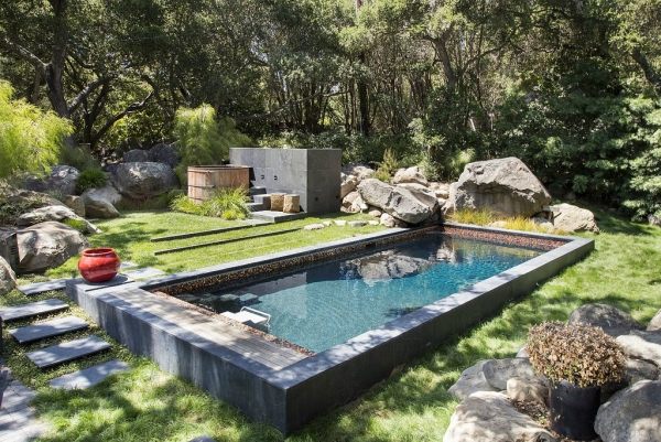 Steingarten anlegen Gartenideen Wasserbecken-anlage Fitness ohne Wellen